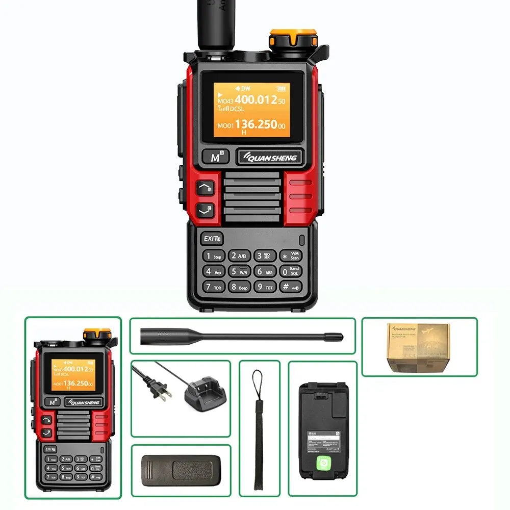 Quansheng UV-K5 Upgrade UV-K5 (99) Interphone 5W Air Band Radio Tyep C Charging UHF VHF DTMF FM Scrambler NOAA Wireless Frequenc